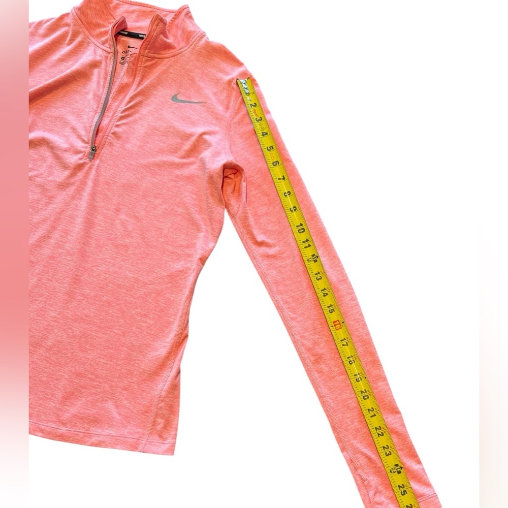 Nike Dri Fit Women's Long Sleeve Running Top Pink Size Medium - Picture 7 of 10